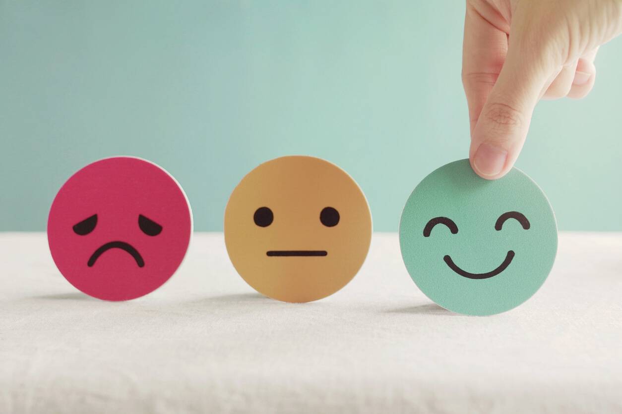 sad, happy, smiley faces