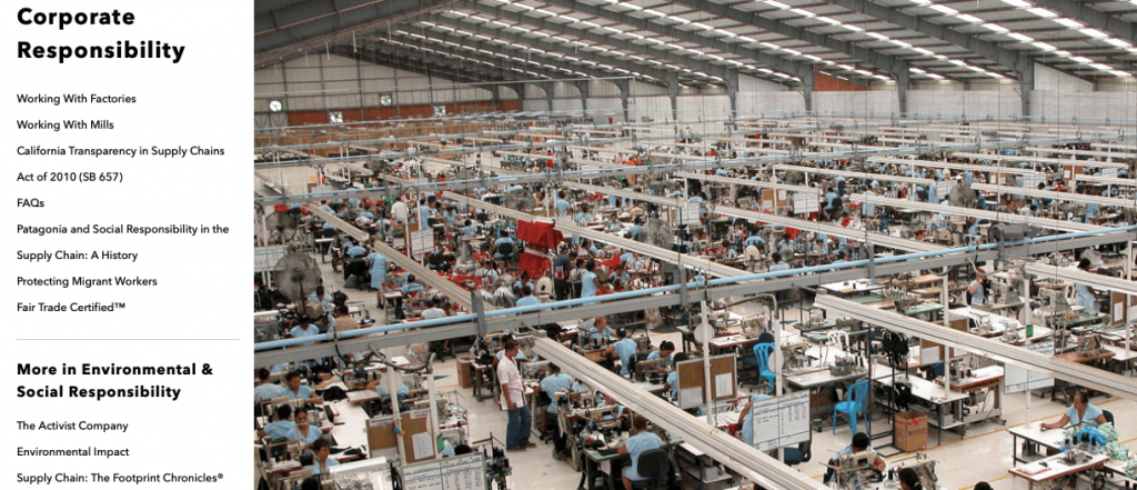 Patagonia sustainability commitment