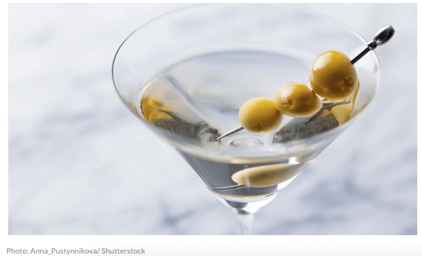 Martini with Olives