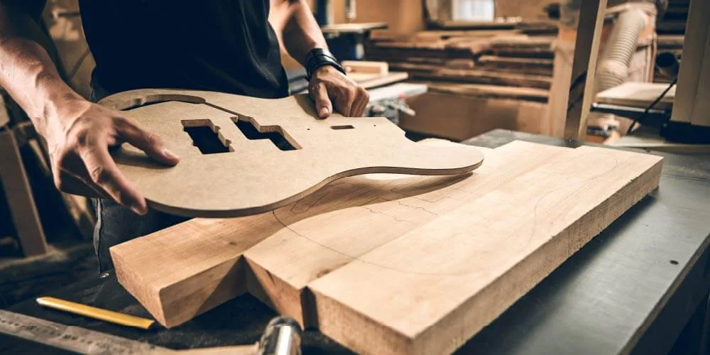 Guitar parts inventory with detailed product specifications