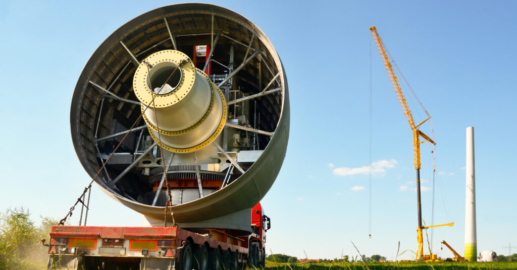 windmill being constructed