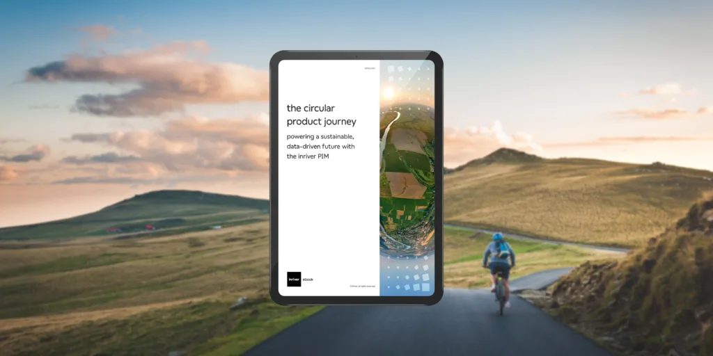 visual of inriver circular product journey ebook on mountainous road.