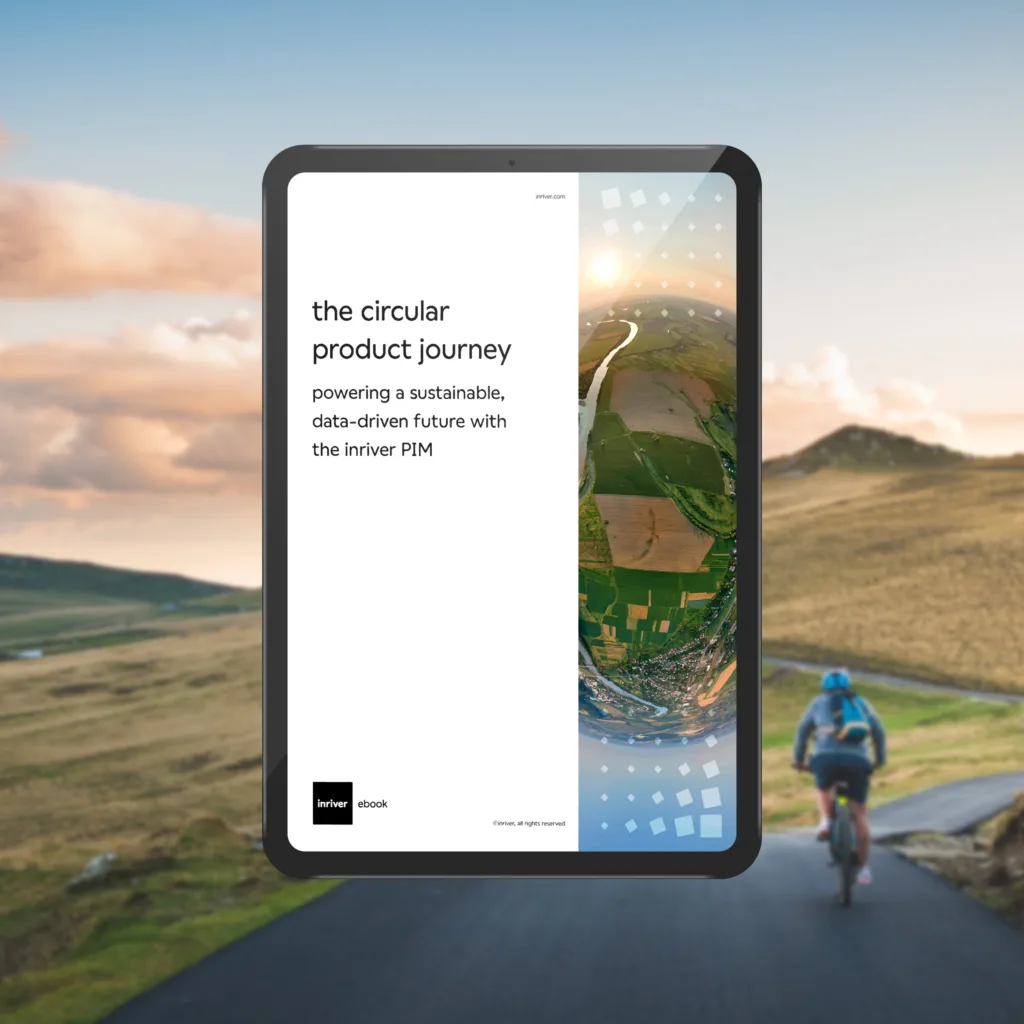 visual of inriver circular product journey ebook on mountainous road.