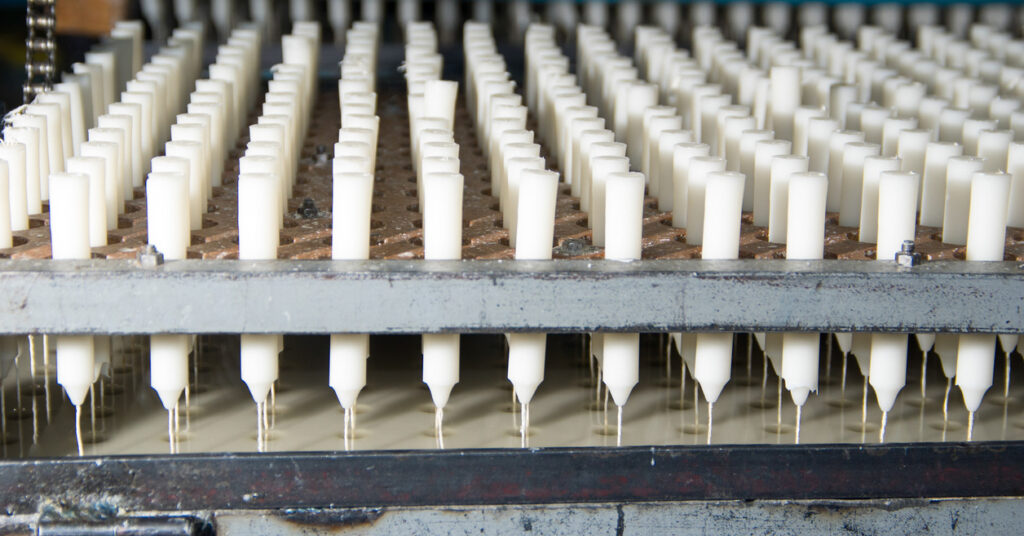 white candle manufacture