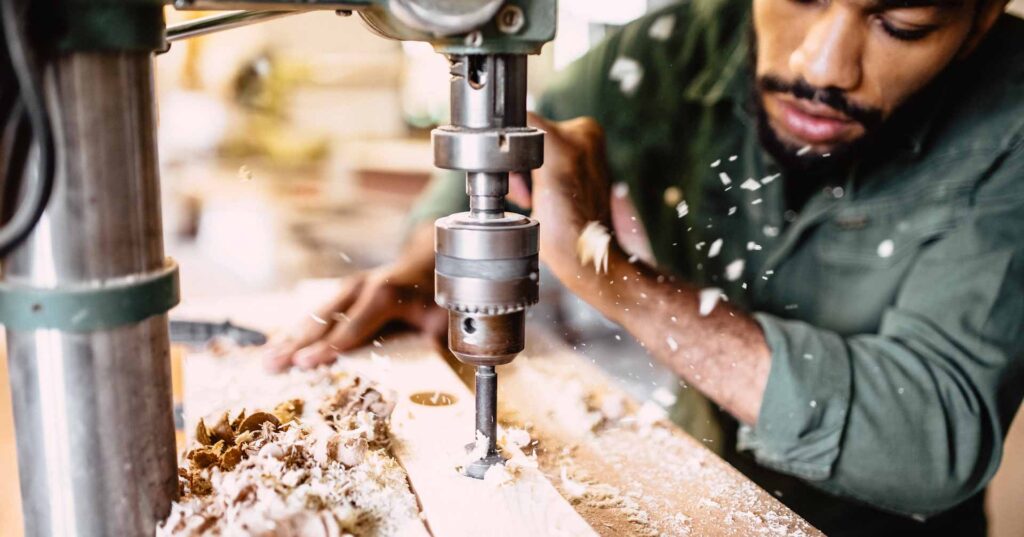 Carpenter at work