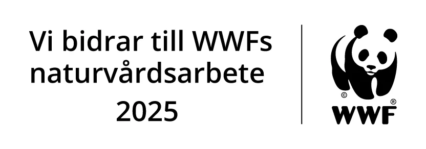 Vi bidrar till WWFs naturvårdsarbete 2025