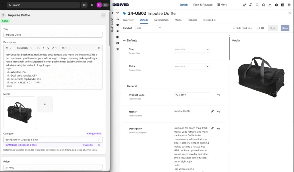 Shopify with Inriver