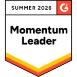 Inriver earned the Momentum Leader badge in its category in G2, Summer 2026